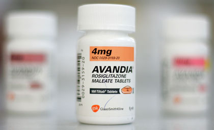 ... recall of the diabetes drug Avandia due to increased risk of heart